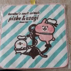 カナヘイの小動物　ピスケ&うさぎ　ゆるっとほっこりサマーハンドタオルのサムネイル