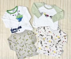 ベビー服 長袖Tシャツ まとめ　80 リトルグリーンメン　レオレオニ　バースデイ