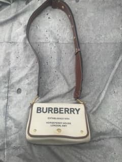 BURBERRY ホースフェリー ショルダーバッグ キャンバス クロスボディ 