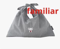 完売 familiar ファミリア チェック柄トートバッグ 巾着 - メルカリ