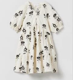 zara kids ザラキッズ パネルフラワーワンピースのサムネイル