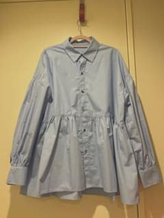 ROPÉ PICNIC フレアシルエット 長袖シャツ ライトブルーのサムネイル