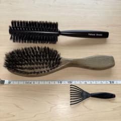 ヘアブラシ 2種セット メンテナンスコーム付きのサムネイル