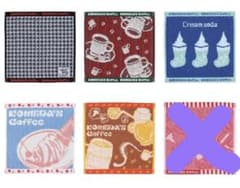 コメダ珈琲一番くじ　F賞ジャガードタオル5種セットのサムネイル
