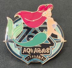 ☆レア！レトロ☆WDW☆星座ピンシリーズ☆水瓶座『アリエル
