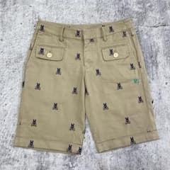 PEARLY GATES ウサギ刺繍 総柄 パンツ XL PEARLY GATES キュロットパンツ ウサギ柄 ホワイト ネイビー - メルカリ