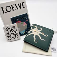 新品未使用 ロエベ スナフジタコラボ 二つ折り財布 コンパクト