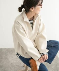新品◎アーバンリサーチドアーズ◎add fabrics ハーフZIPプルオーバー セール】『毛玉防止』『静電気防止』add fabrics ハーフZIPプル