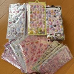 ３D立体ぷくぷくシール 大量70枚/まとめ売りのサムネイル