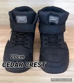 CEDAR CREST ブラックハイカットスニーカー 20cm