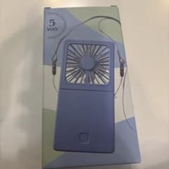 携帯扇風機 ハンディファン 小型 卓上 USB充電式 パープル即購入OKのサムネイル