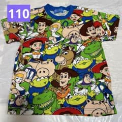ディズニーリゾート　トイストーリー　総柄　Tシャツ　キッズ　110のサムネイル