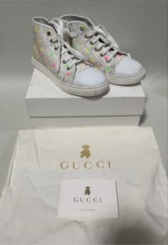 GUCCI 花柄スニーカー JPN21cm MADE IN ITALY - メルカリ