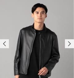 SALE】コムサメン レザージャケット シングルライダース M - メルカリ