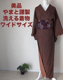 丸*様 【三花】美品　洗える着物　袷　辻ヶ花　小紋　リサイクル　リユース 洗える着物 袷 東レシルック 袷の着物 小紋 辻が花風 全2色 S/M/L