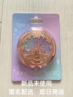 【新品未開封】コンパクトミラー　シンデレラ城　ディズニーリゾート　手鏡　オーロラ