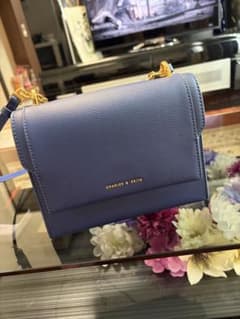 CHARLES & KEITH ショルダーバッグ ブルーのサムネイル