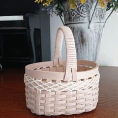 ♪クラフトバンド ☆ ワンハンドルバスケット - メルカリ