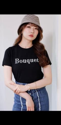 リップサービス　Bouquet Tシャツ　ブラックのサムネイル