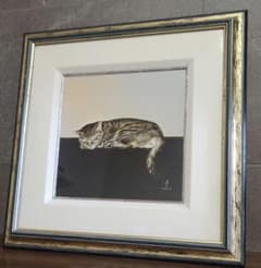【直筆原画】大西洋介　眠る猫　キジトラ 直筆原画】大西洋介 眠る猫 キジトラ - メルカリ
