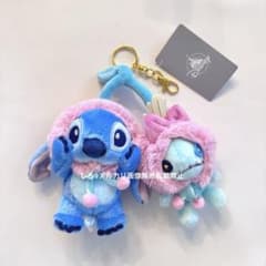 ディズニーストア スティッチ スクランプ ぬいぐるみ キーホルダー