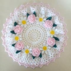 フリルドイリー(薔薇、マーガレット)ピンクのサムネイル