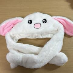 うさぎ 耳が動く帽子 被り物のサムネイル