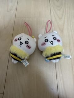 치이카와 꿀벌 봉제인형 마스코트 2개 세트