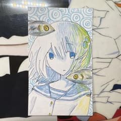 手描き　オリジナルイラスト　女の子　萌え絵のサムネイル