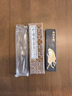 中国書画墨 南極星輝 鹿と老人 書道用品のサムネイル