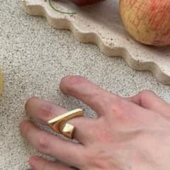 S925刻印 シルバー リング 指輪 フリーサイズ【16】のサムネイル