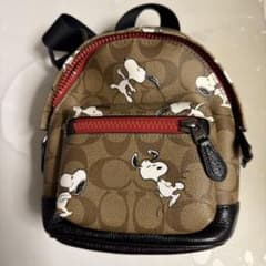 COACH×PEANUTS コーチ スヌーピー シグネチャー ミニバックパック