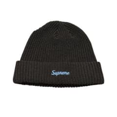 Supreme ニット帽 ビーニー ダークブラウン - メルカリ