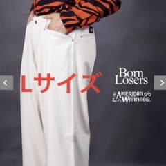 Born Losers×アメリカンワナビー Frisco Pants WHITE - メルカリ