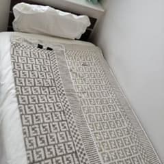 サ*ン様 FENDI タオルケット 140cm×200cm 綿100% ロゴ - メルカリ