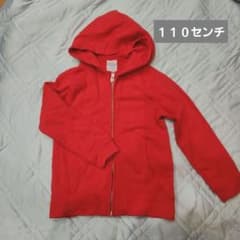United Athle キッズ パーカー レッド 110のサムネイル