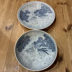 有田焼 中仙窯 中尾龍純 染付鳳凰 大皿 セット - メルカリ