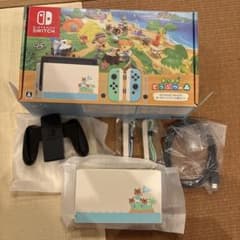 swich本体 周辺機器セット 箱無し Nintendo Switch 周辺機器セットどうぶつの森 本体充電ケーブルなし