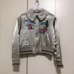 【送料込】JaneMarpleDansLeSalon ファー襟付スタジャンのサムネイル