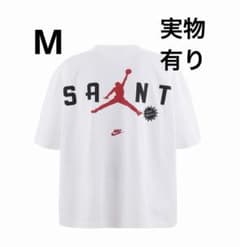 saint mxxxxxx jordan nike tee 白M - メルカリ