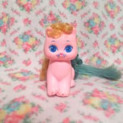 リトルプリティキティ ヴィンテージ 1980年代 猫 ピンク カーリーヘアのサムネイル