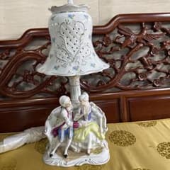ランプ アンティーク レトロ KATO KOGEI 加藤工芸 西洋 レース人形 加藤工芸 陶器製 西洋人形 テーブルランプ ヨーロッパ人形 - メルカリ