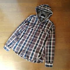 H&M フード付きネルシャツジャケットのサムネイル