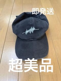 stussy 刺繍ロゴ キャップ ブラックのサムネイル