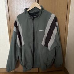 ナイロンジャケット オリーブグリーン ストライプ - メルカリ