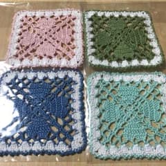 ☆レース編み☆ドイリー☆ハンドメイド☆４種類☆のサムネイル
