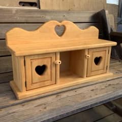 アメリカンカントリー家具 カントリーハート置き型シェルフ ハート