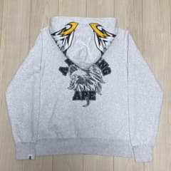美品 a bathing ape EAGLE FULL ZIP HOODIE L - メルカリ
