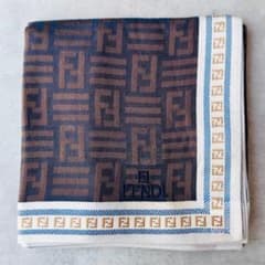 FENDI ズッカ柄 総柄 刺繍ロゴ ハンカチ - メルカリ