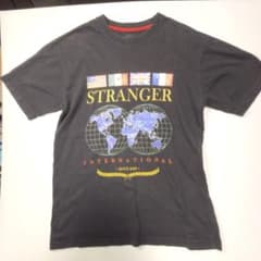 STRANGER BMX ストリート系 Tシャツ STRANGE WORLD 黒のサムネイル